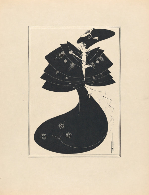 Aubrey Beardsley — Salome: The Black Cape | Art Nouveau Illustration Print