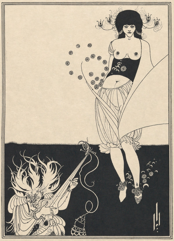 Aubrey Beardsley — Salome: The Stomach Dance | Art Nouveau Illustration Print