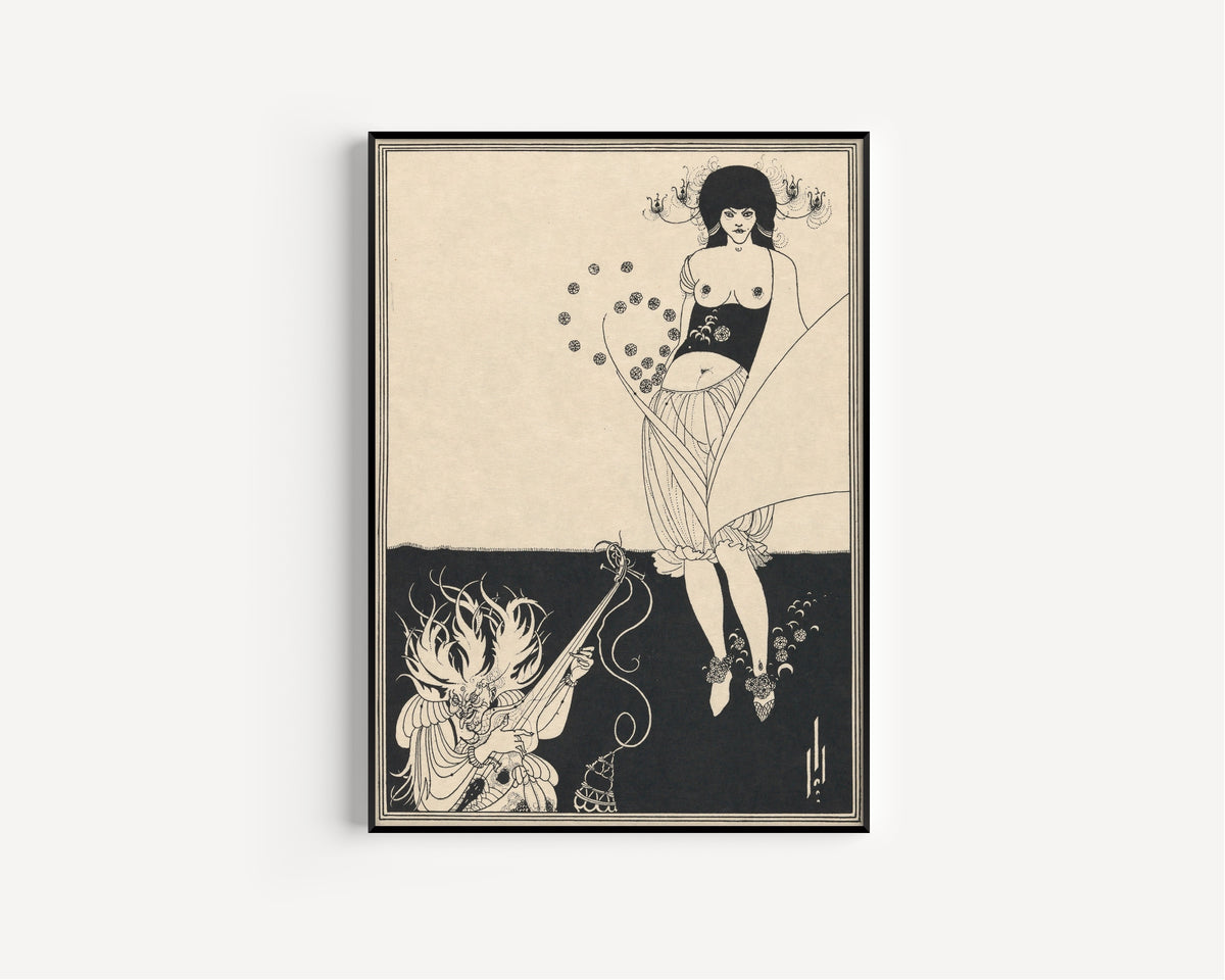 Aubrey Beardsley — Salome: The Stomach Dance | Art Nouveau Illustration Print