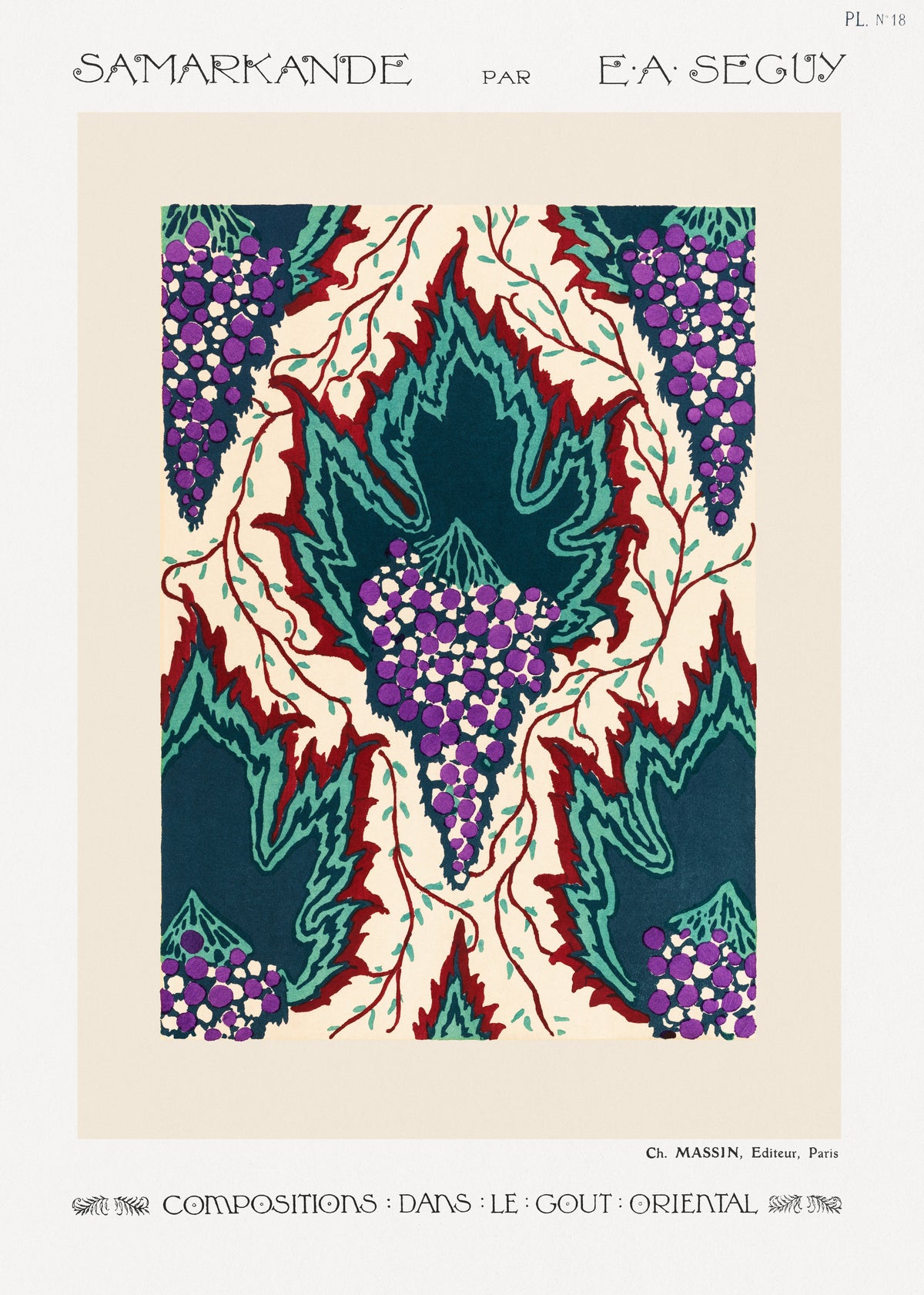 E. A. Séguy — Samarkande, Plate 18 | Art Deco Pattern Print