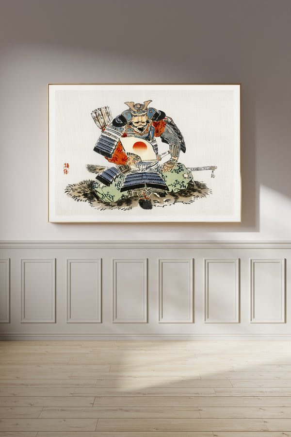 Kōno Bairei — Samurai | Japanese Woodblock Print (Ukiyo-e)
