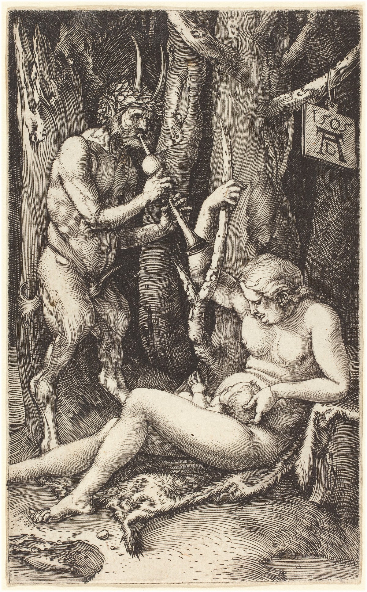 Albrecht Dürer — Satyr Family | Engraving Print