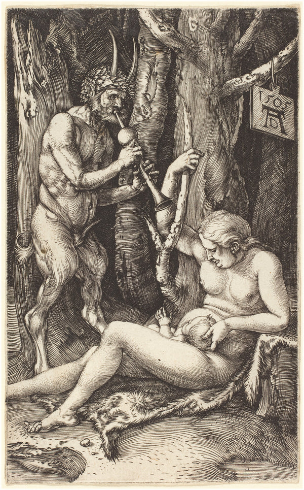 Albrecht Dürer — Satyr Family | Engraving Print
