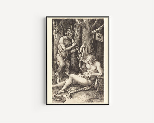 Albrecht Dürer — Satyr Family | Engraving Print