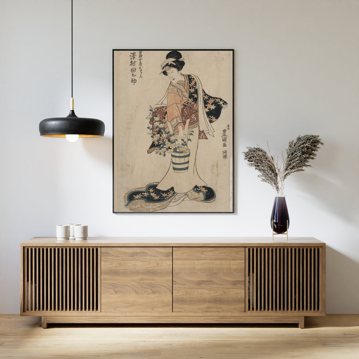 Utagawa Toyokuni — Sawamura Tanosuke no Yūsuke nyōbō Osen (1810) | Japanese Woodblock Print (Ukiyo-e)