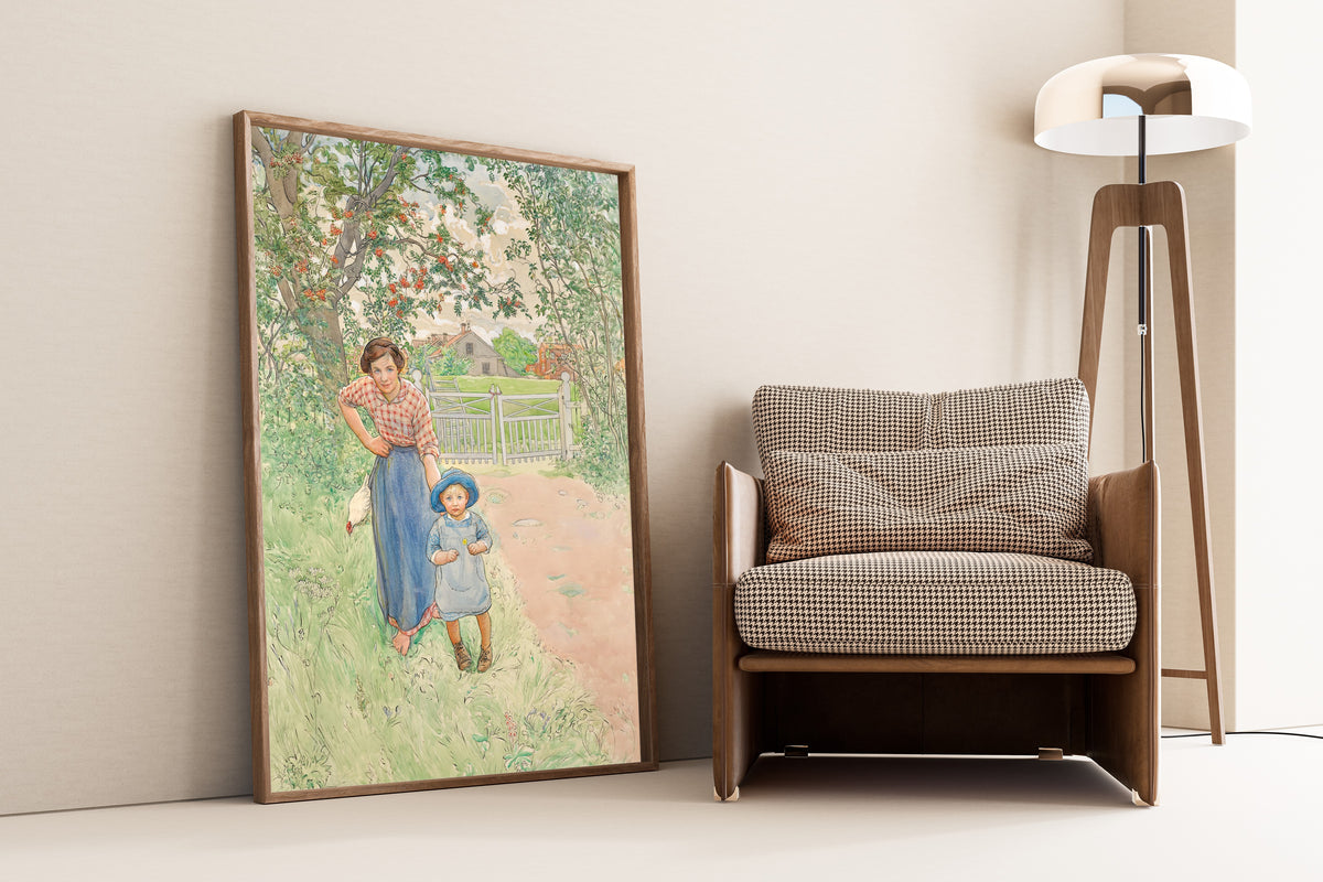 Carl Larsson — Say Hello to the Gentleman! | Swedish Watercolour Print