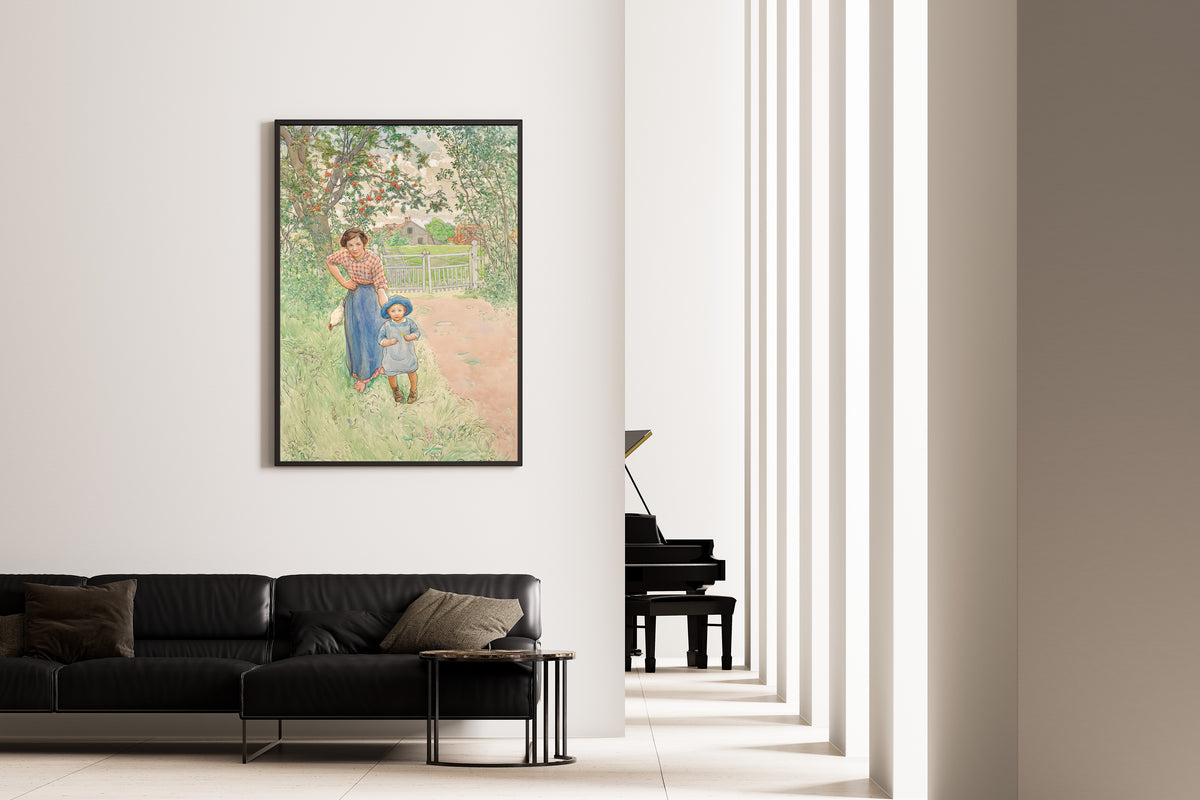 Carl Larsson — Say Hello to the Gentleman! | Swedish Watercolour Print