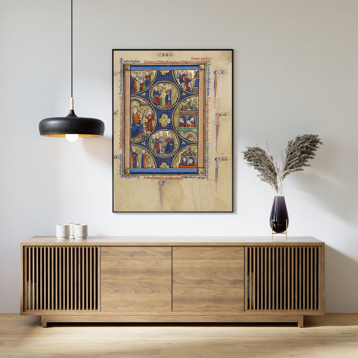 Scenes from the Life of Joseph | Illuminated Manuscript Print