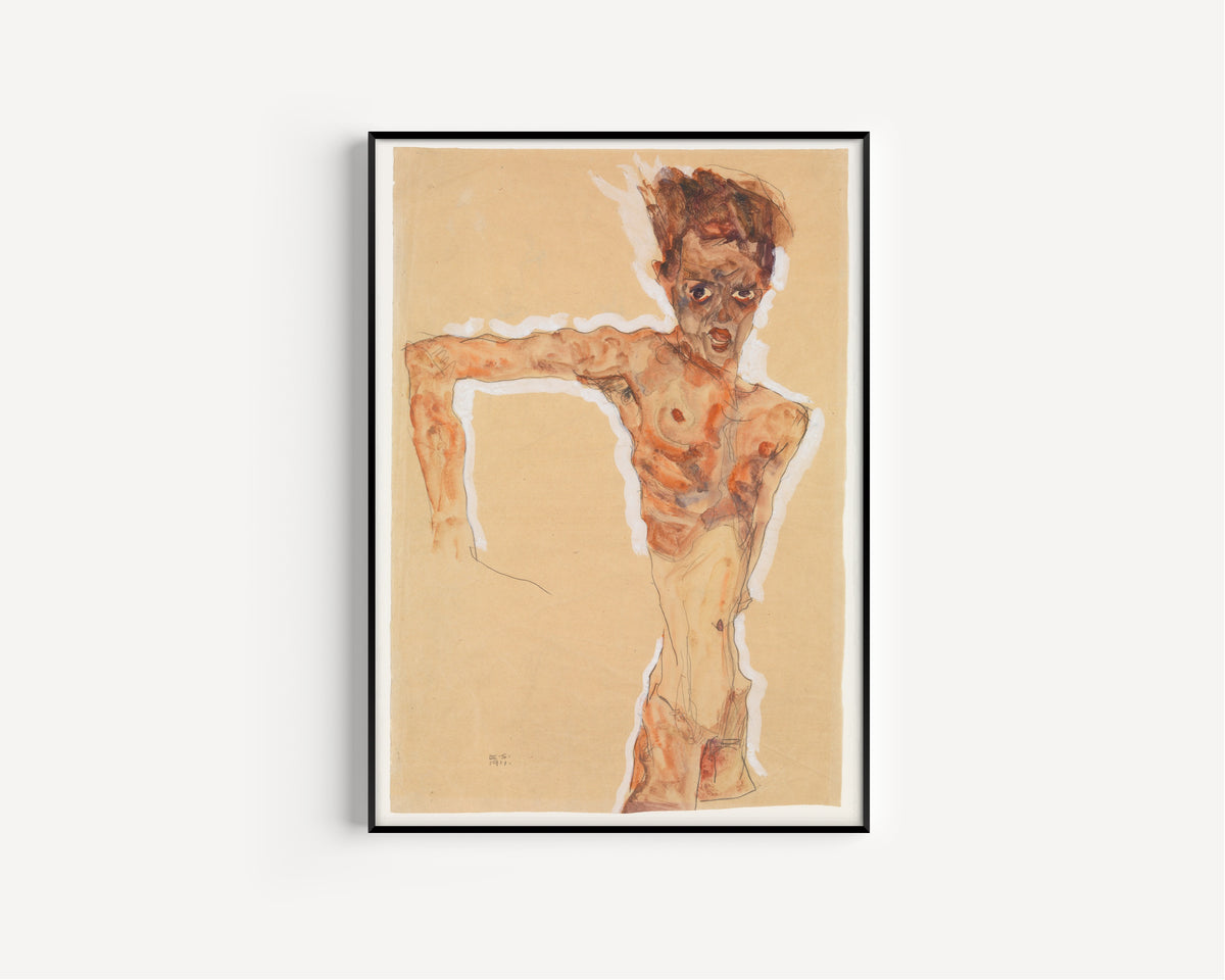 Egon Schiele — Self-Portrait | Fine Art Print