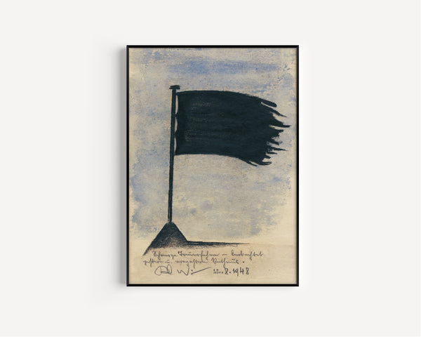 Karl Wiener — Schwarze Trauerfahne (Black Mourning Flag) | Expressionist Art Print