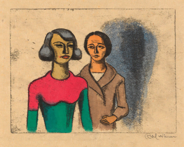 Karl Wiener — Schwestern (Sisters) | Modernist Art Print