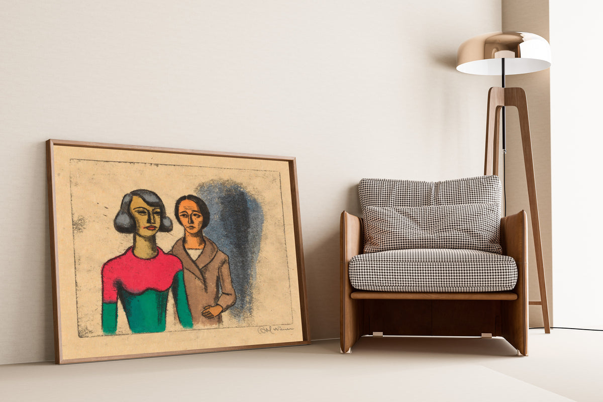 Karl Wiener — Schwestern (Sisters) | Modernist Art Print