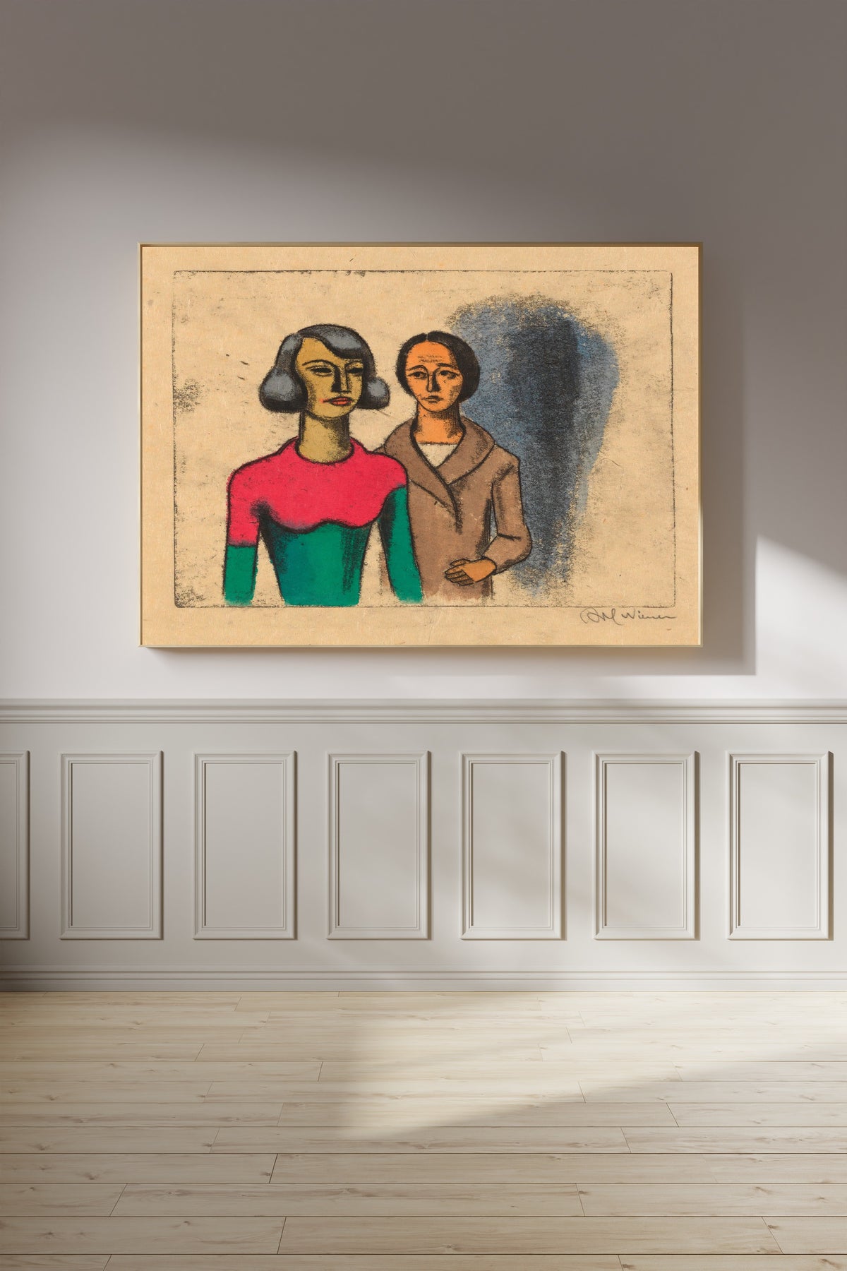 Karl Wiener — Schwestern (Sisters) | Modernist Art Print