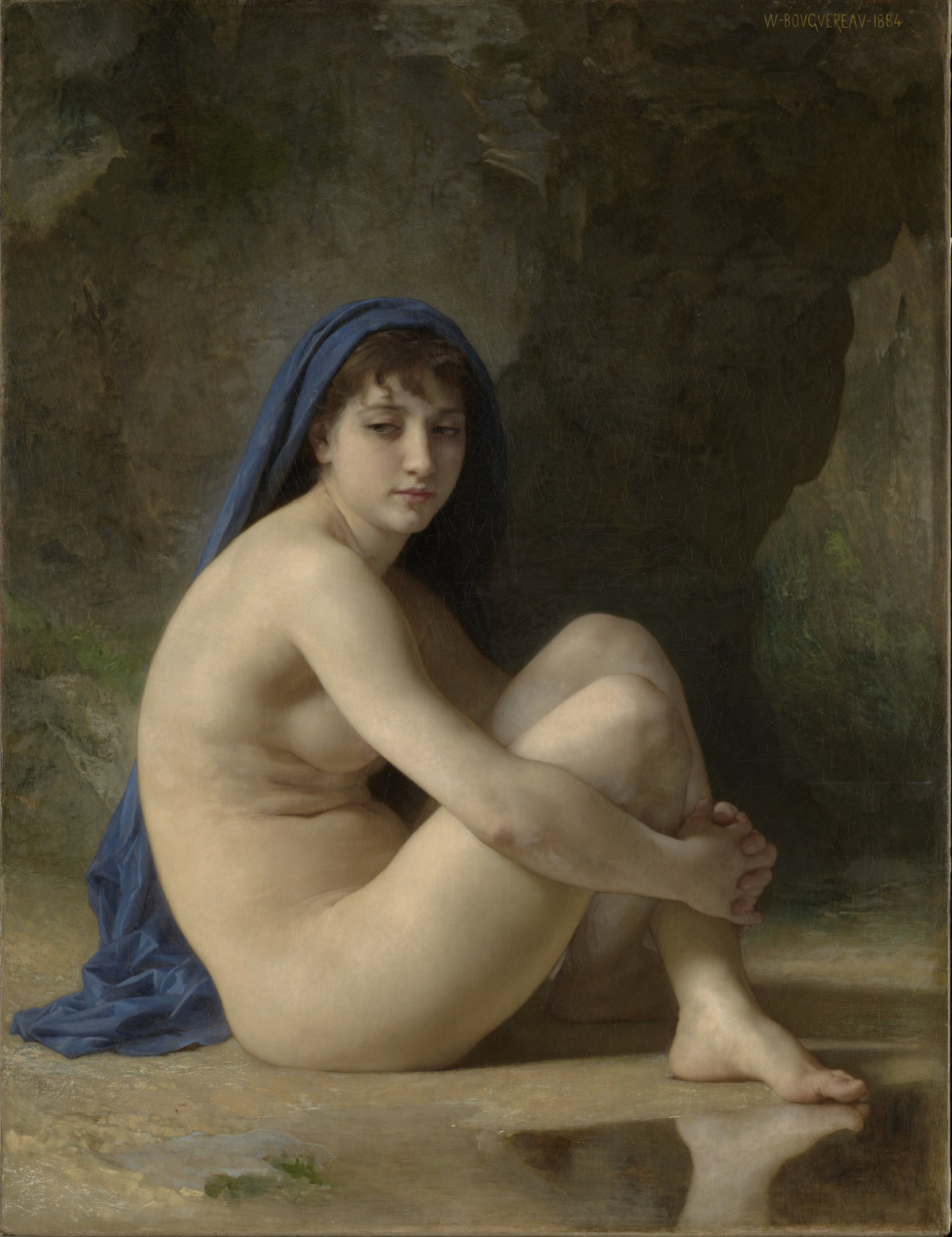 William-Adolphe Bouguereau — Seated Nude | Fine Art Print