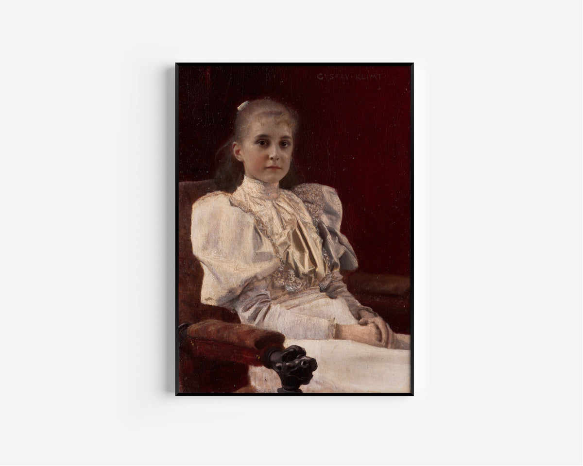 Gustav Klimt — Seated Young Girl | Fine Art Print