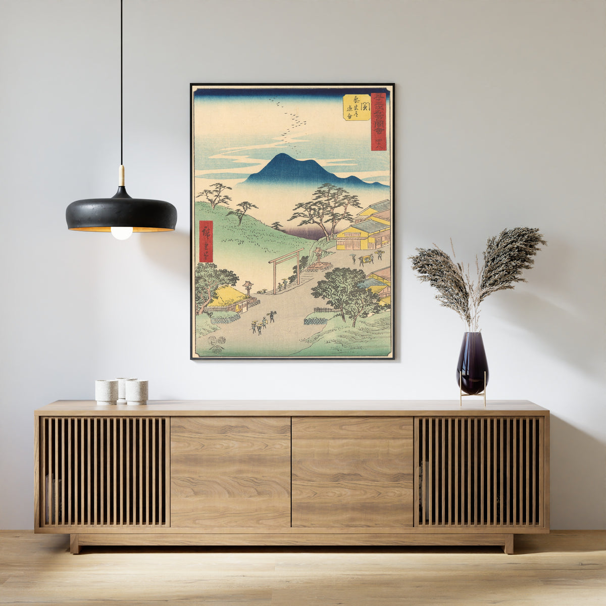 Utagawa Hiroshige — Famous Sights of the Fifty-three Stations: Seki | Japanese Woodblock Print (Ukiyo-e)
