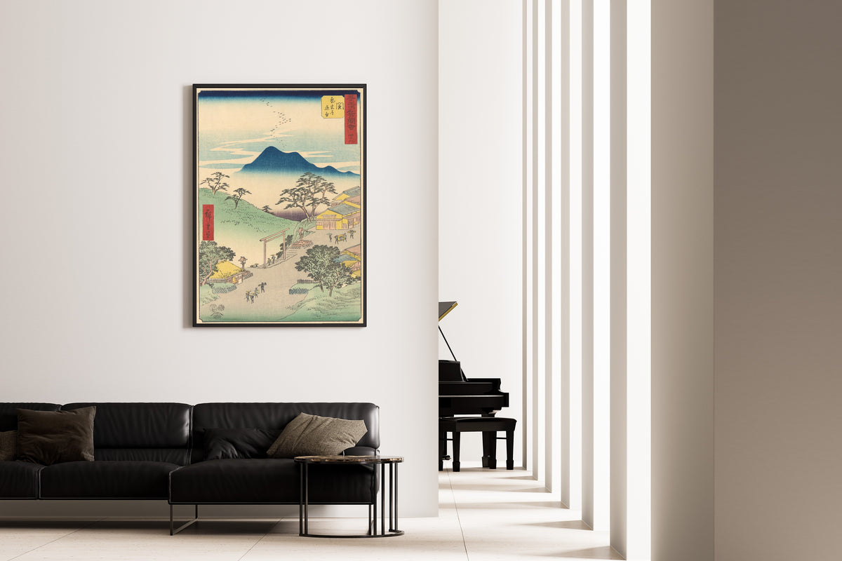 Utagawa Hiroshige — Famous Sights of the Fifty-three Stations: Seki | Japanese Woodblock Print (Ukiyo-e)
