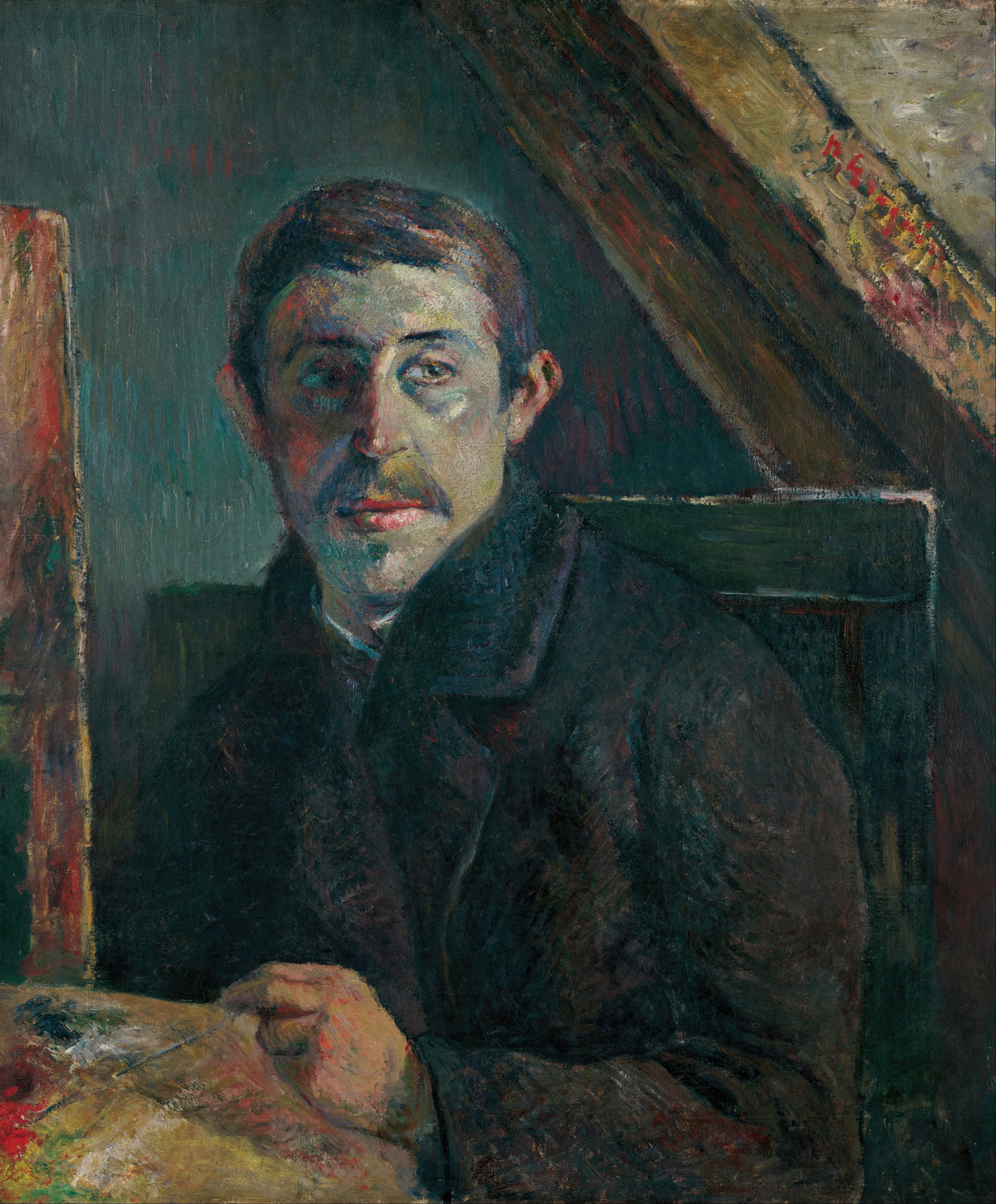 Paul Gauguin — Self-Portrait (Gauguin in Front of His Easel) | Fine Art Print
