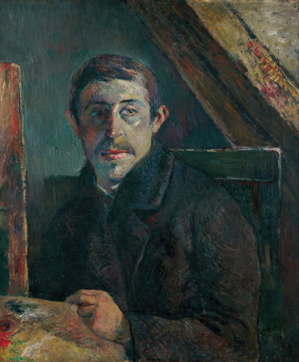 Paul Gauguin — Self-Portrait (Gauguin in Front of His Easel) | Fine Art Print