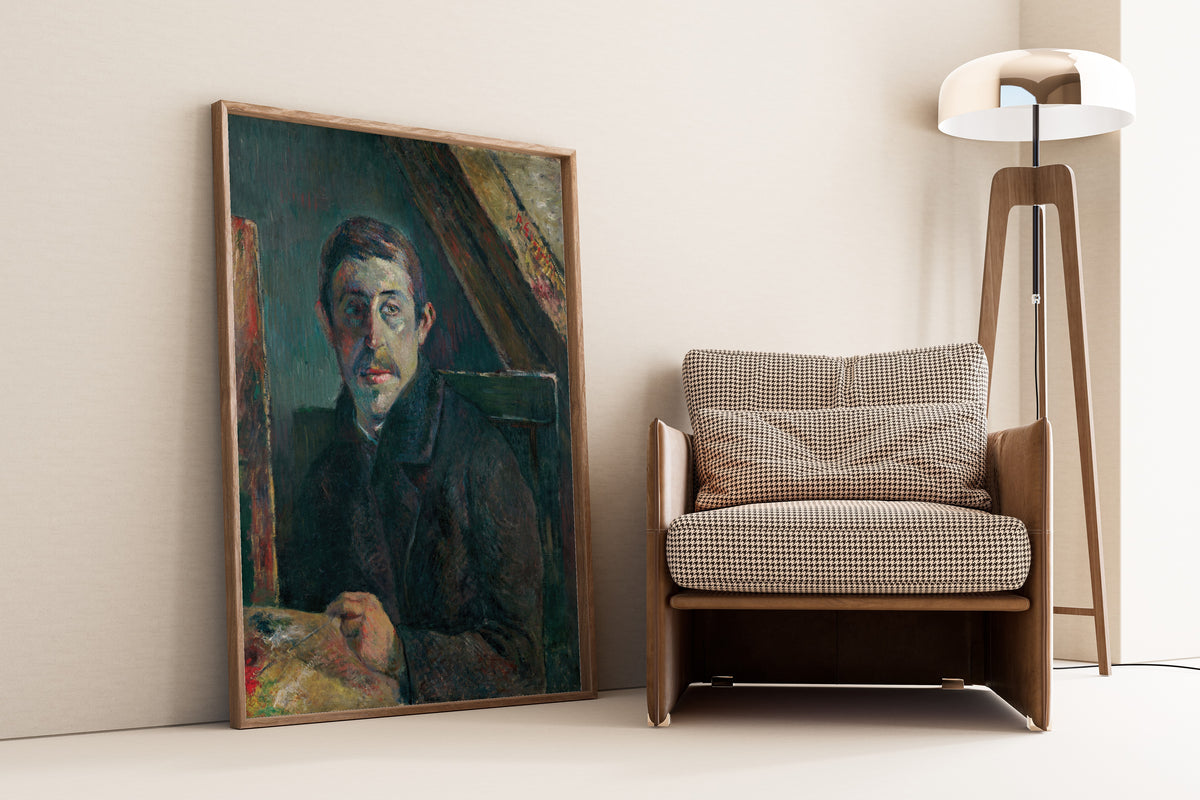 Paul Gauguin — Self-Portrait (Gauguin in Front of His Easel) | Fine Art Print