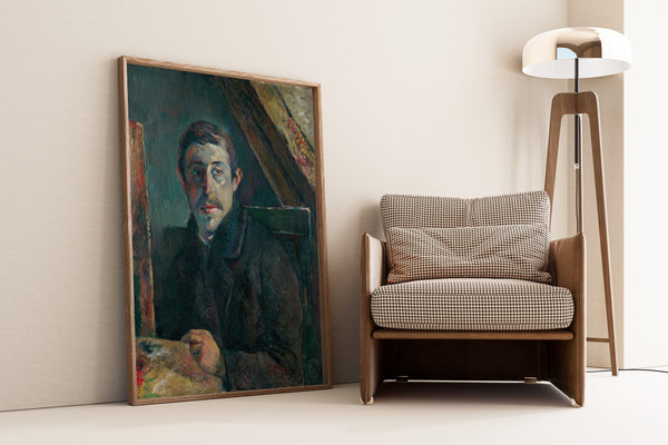 Paul Gauguin — Self-Portrait (Gauguin in Front of His Easel) | Fine Art Print