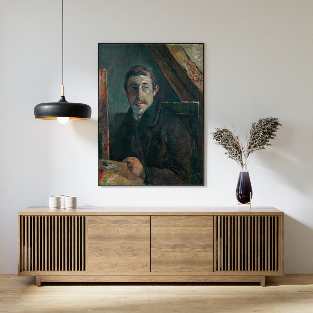 Paul Gauguin — Self-Portrait (Gauguin in Front of His Easel) | Fine Art Print