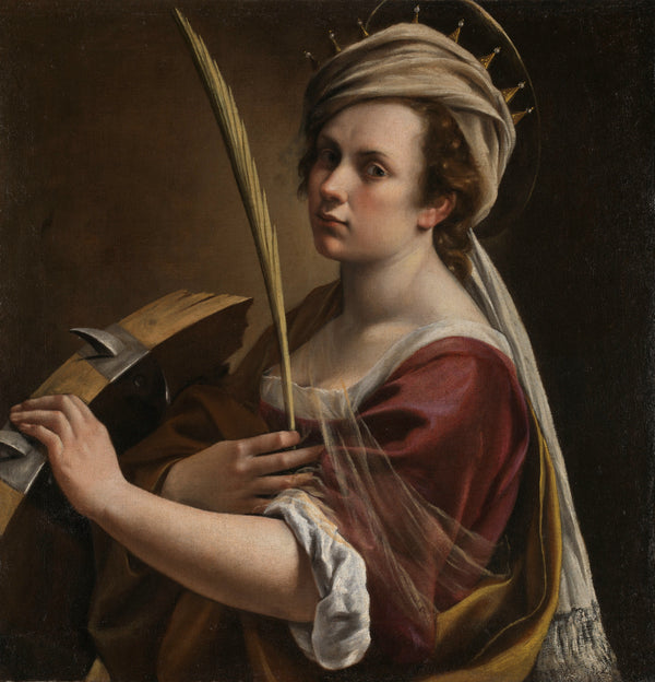 Artemisia Gentileschi — Self-Portrait as Saint Catherine of Alexandria | Fine Art Print