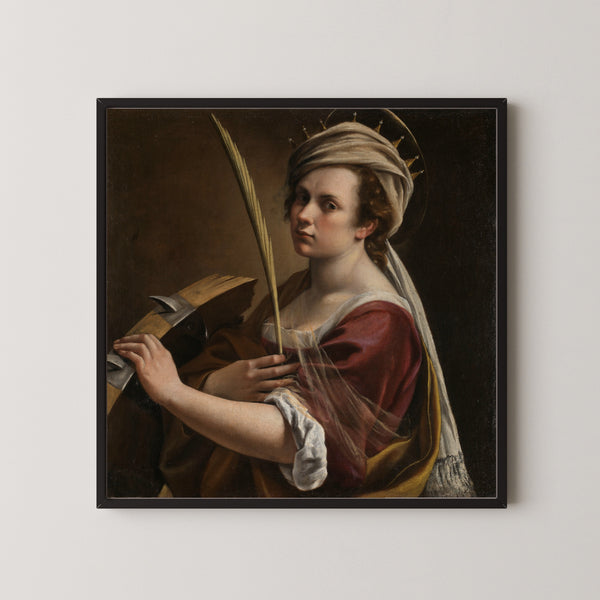 Artemisia Gentileschi — Self-Portrait as Saint Catherine of Alexandria | Fine Art Print