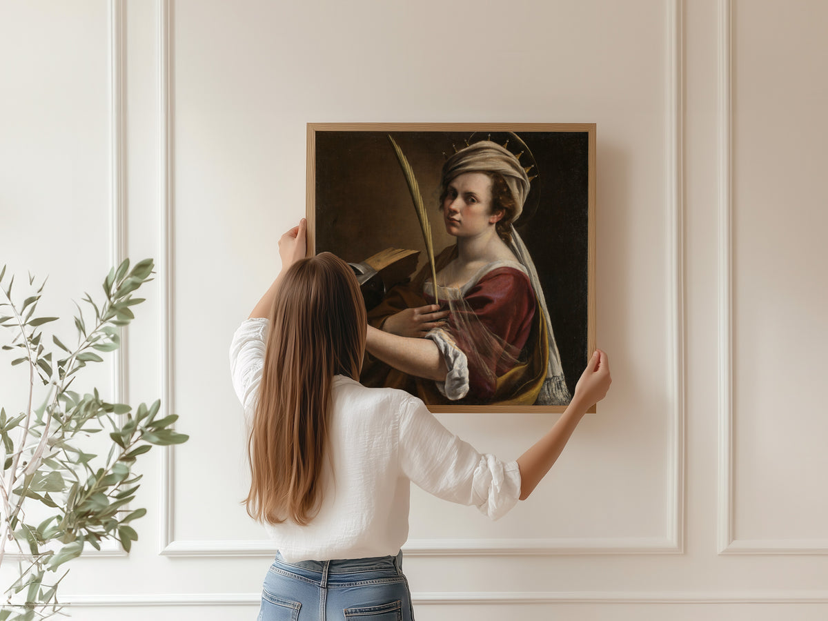 Artemisia Gentileschi — Self-Portrait as Saint Catherine of Alexandria | Fine Art Print