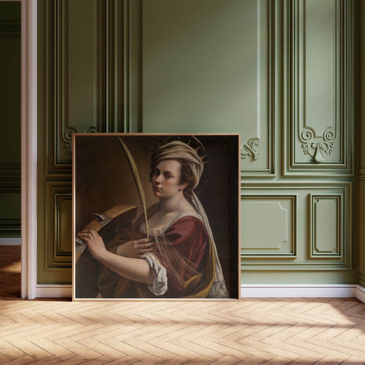 Artemisia Gentileschi — Self-Portrait as Saint Catherine of Alexandria | Fine Art Print