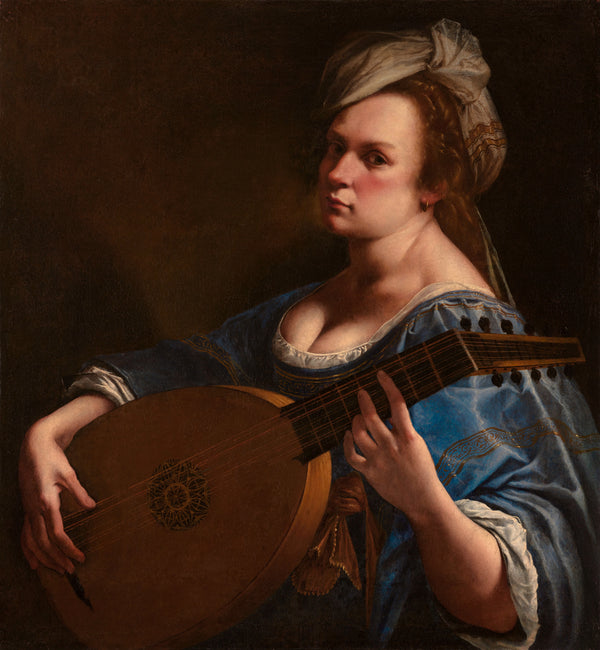 Artemisia Gentileschi — Self-Portrait as a Lute Player | Fine Art Print