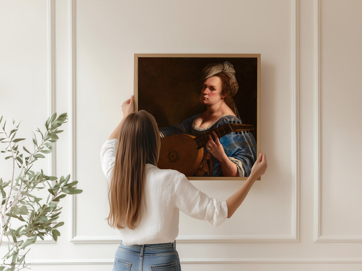 Artemisia Gentileschi — Self-Portrait as a Lute Player | Fine Art Print
