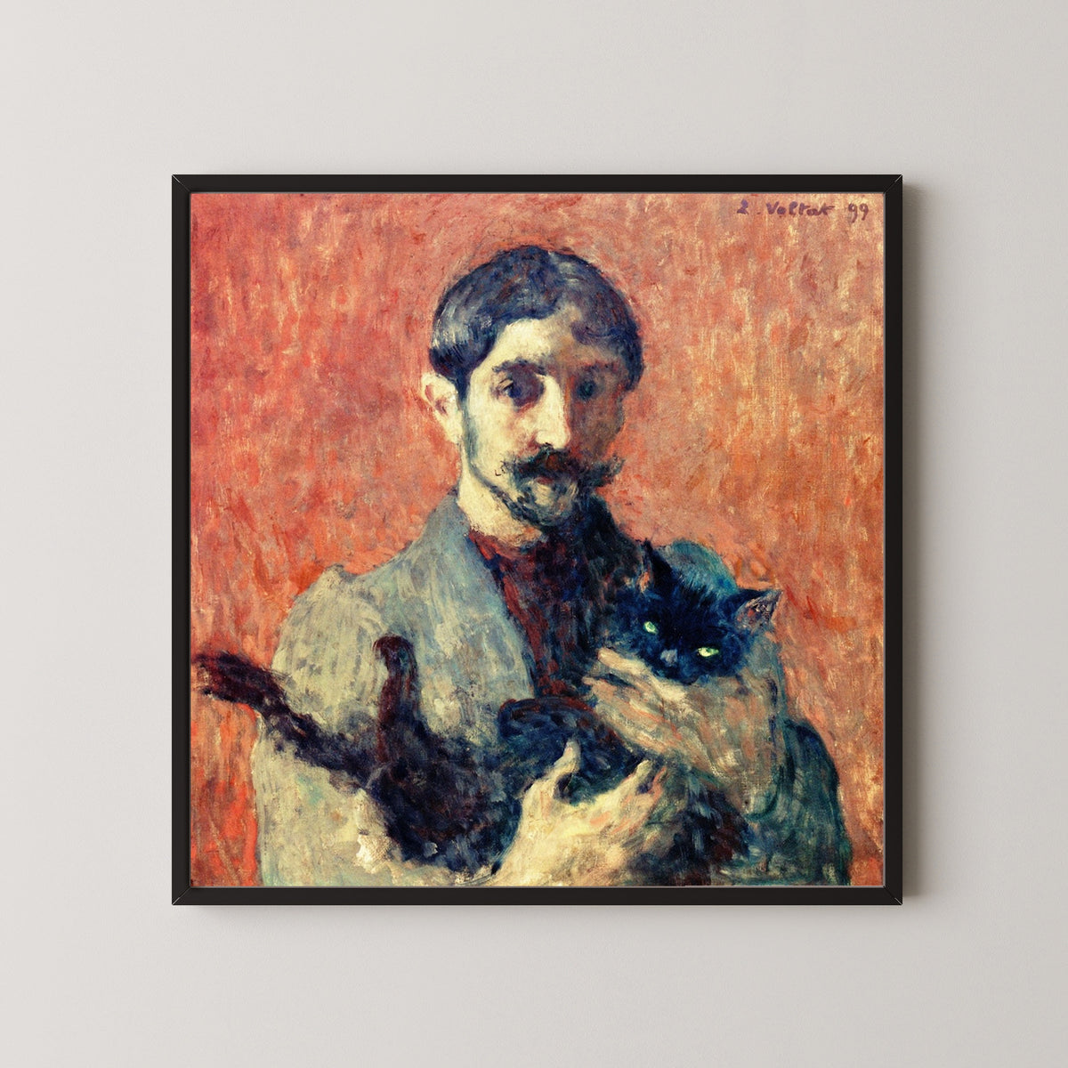 Louis Valtat — Self-Portrait with Cat | Fauvist Fine Art Print