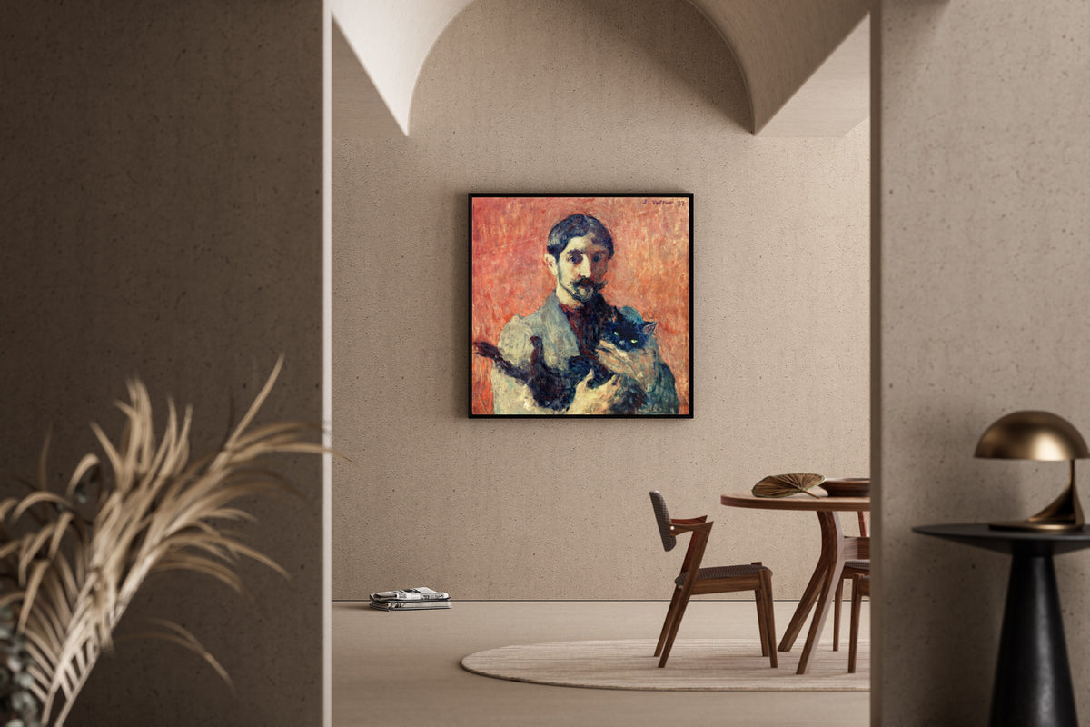 Louis Valtat — Self-Portrait with Cat | Fauvist Fine Art Print
