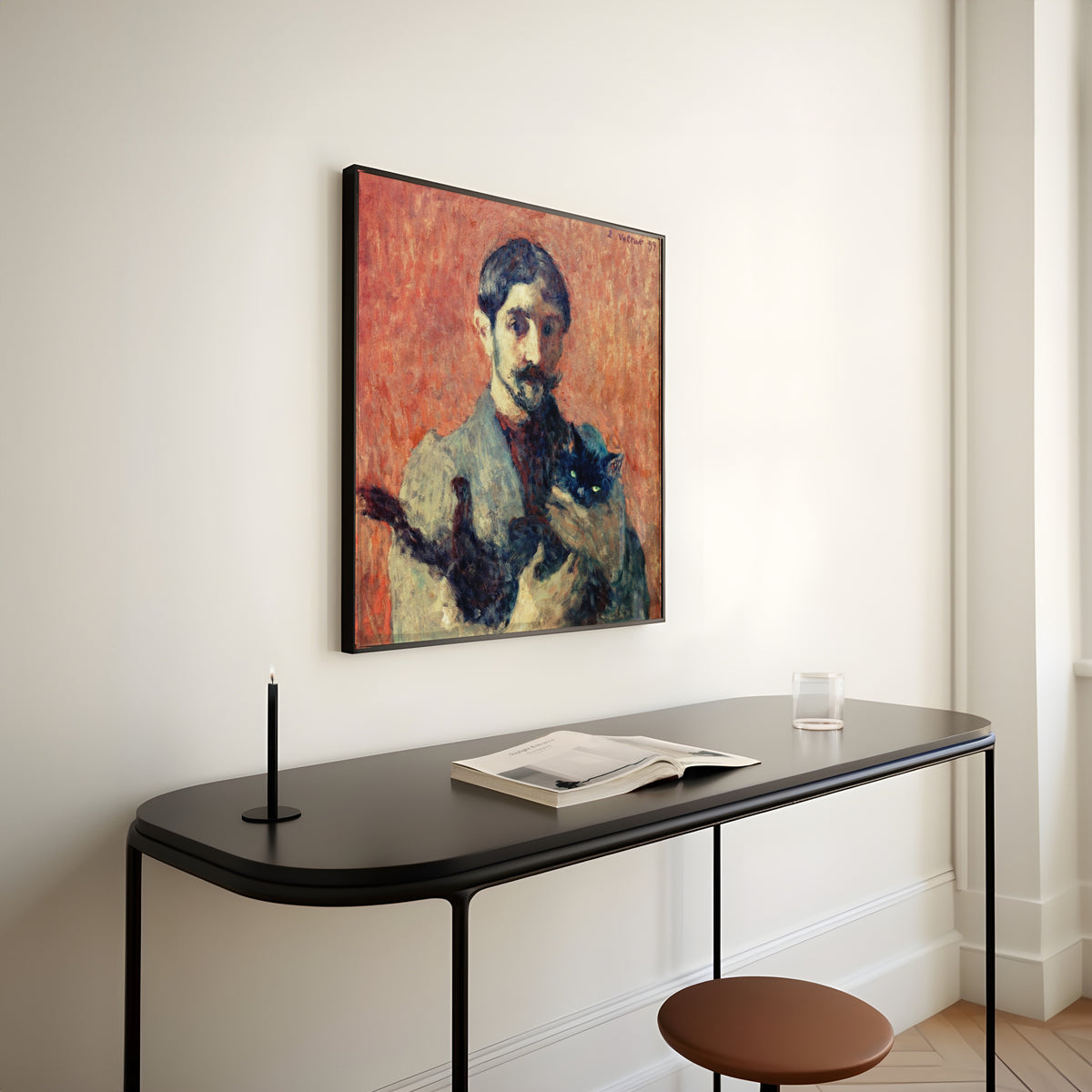 Louis Valtat — Self-Portrait with Cat | Fauvist Fine Art Print