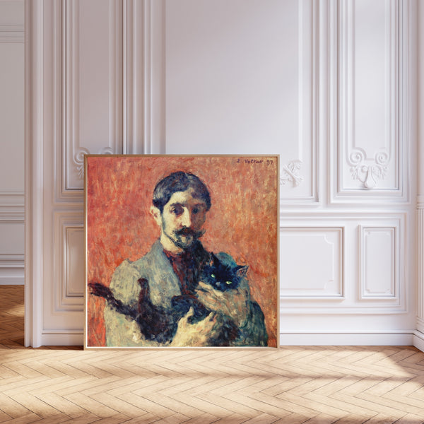 Louis Valtat — Self-Portrait with Cat | Fauvist Fine Art Print