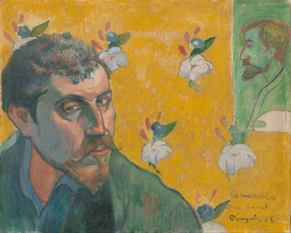 Paul Gauguin — Self-Portrait with Portrait of Émile Bernard (Les Misérables) | Fine Art Print
