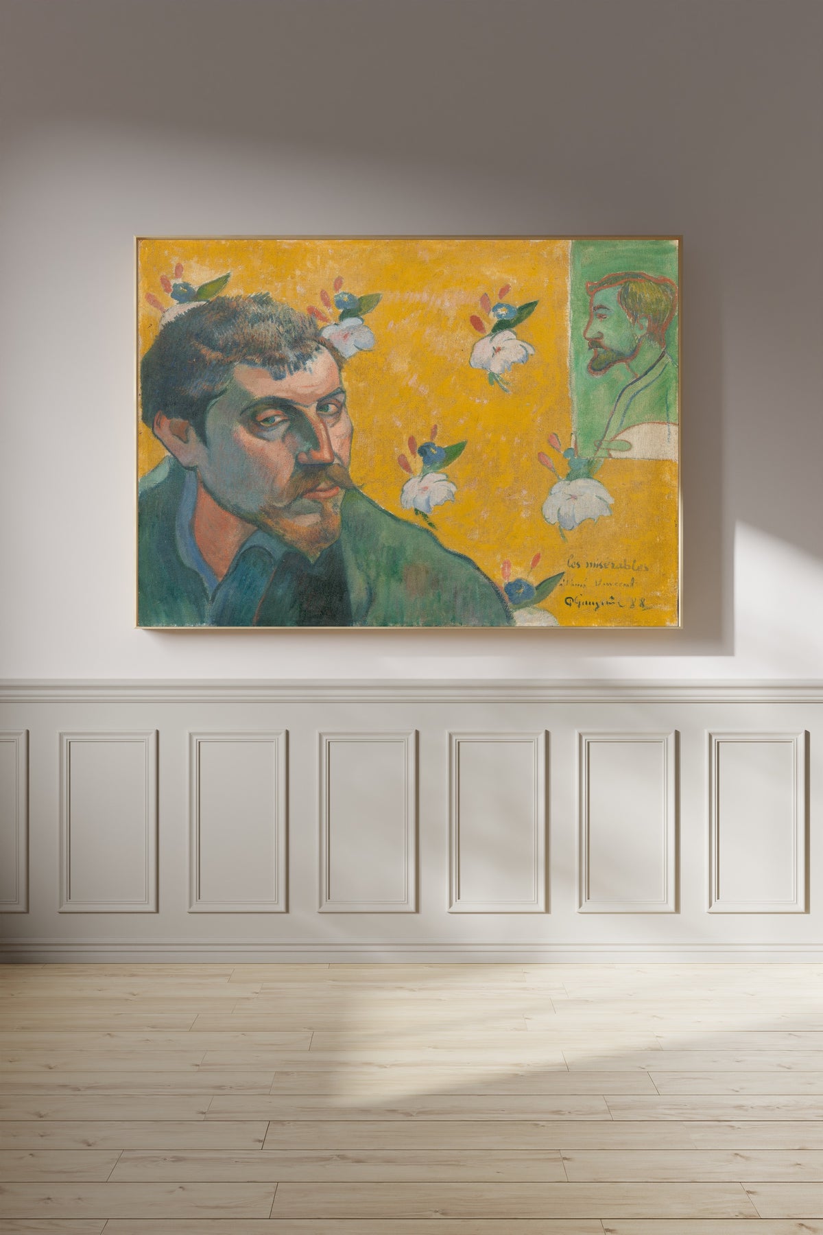 Paul Gauguin — Self-Portrait with Portrait of Émile Bernard (Les Misérables) | Fine Art Print