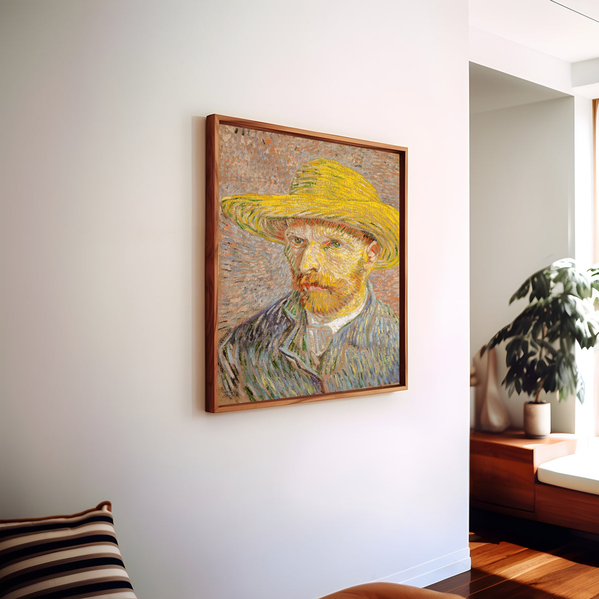 Vincent van Gogh — Self-Portrait with a Straw Hat | Fine Art Print