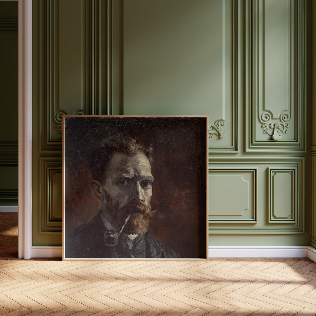 Vincent van Gogh — Self-Portrait with a Pipe | Fine Art Print