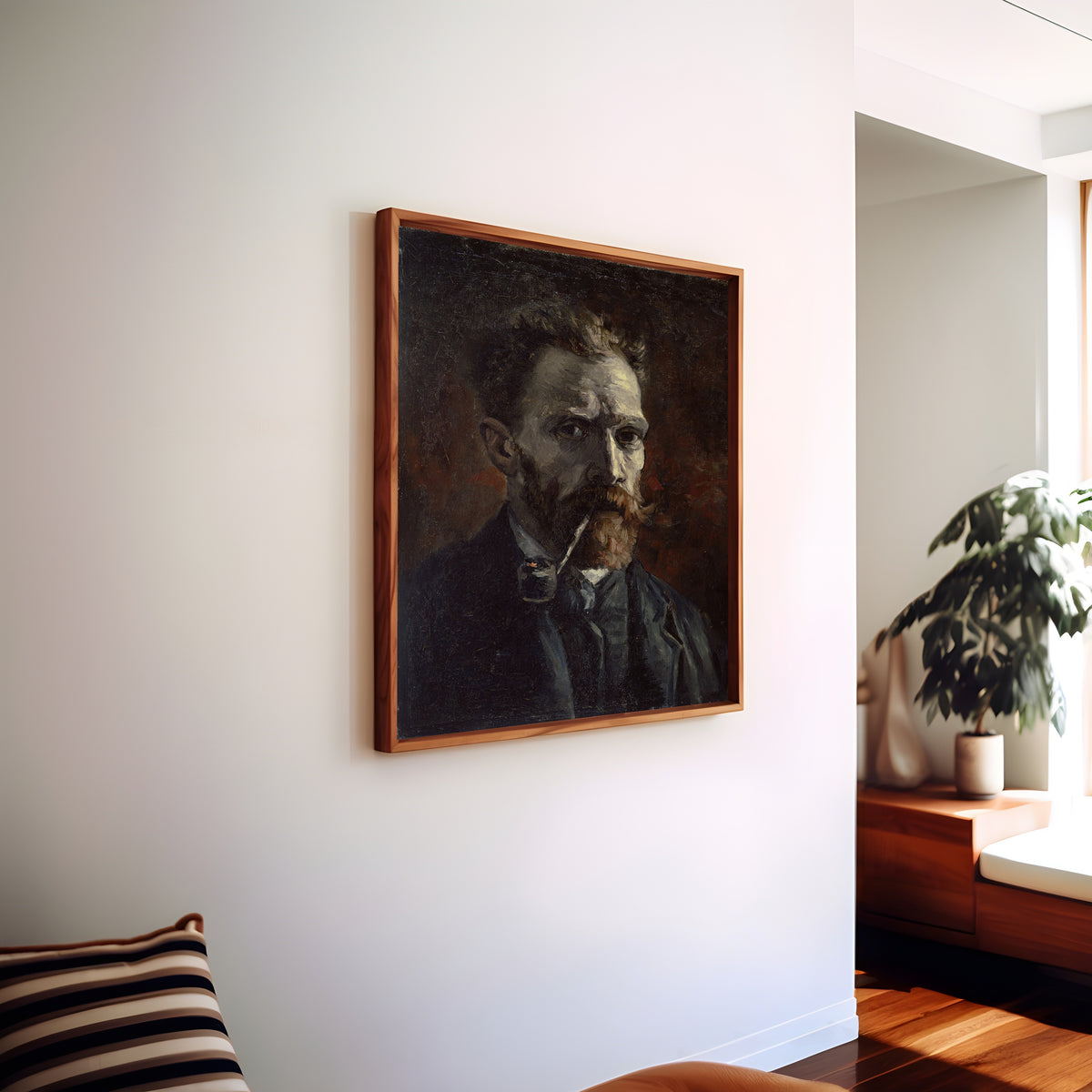 Vincent van Gogh — Self-Portrait with a Pipe | Fine Art Print