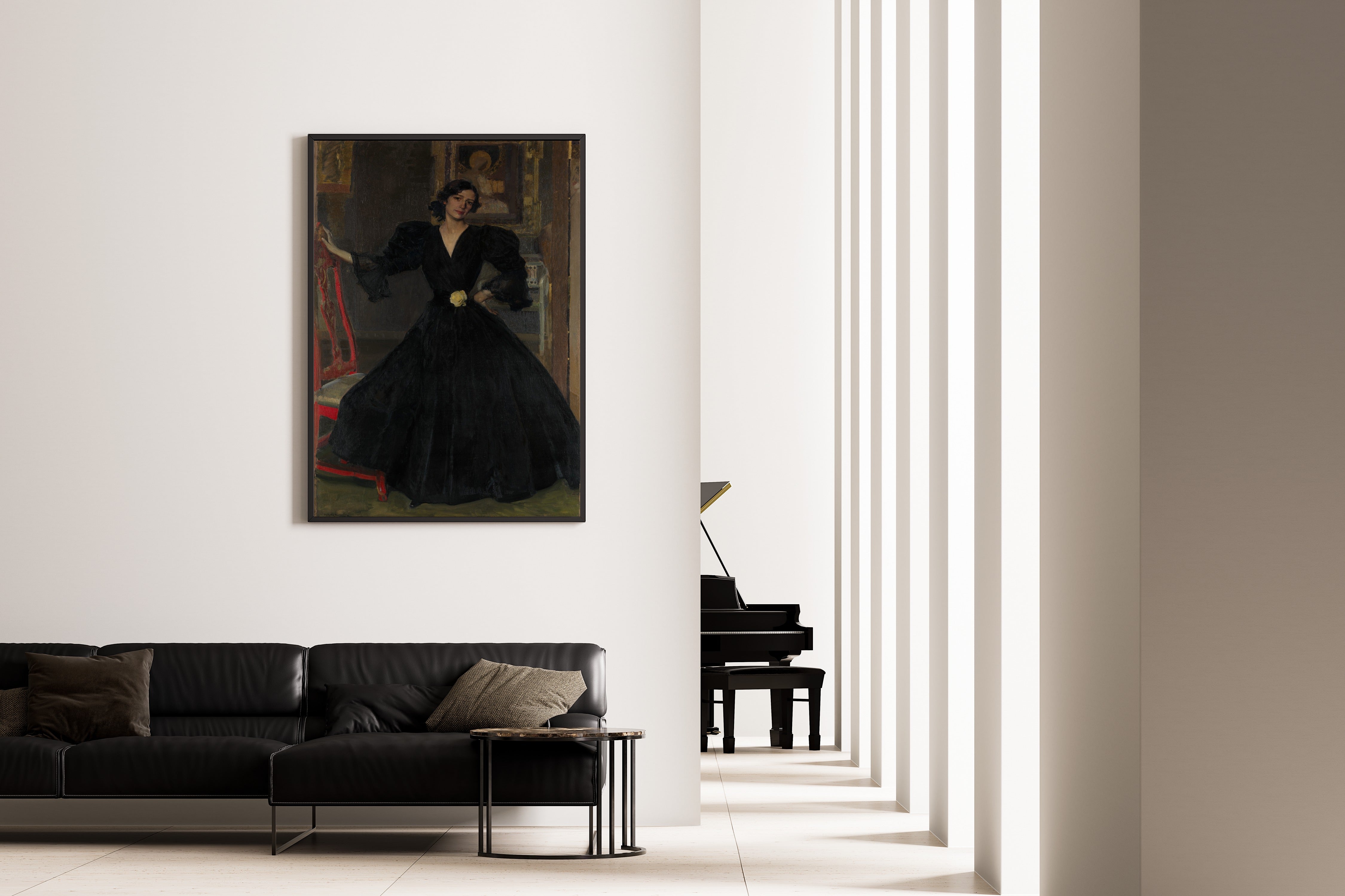 Joaquín Sorolla — Señora de Sorolla in Black | Fine Art Print