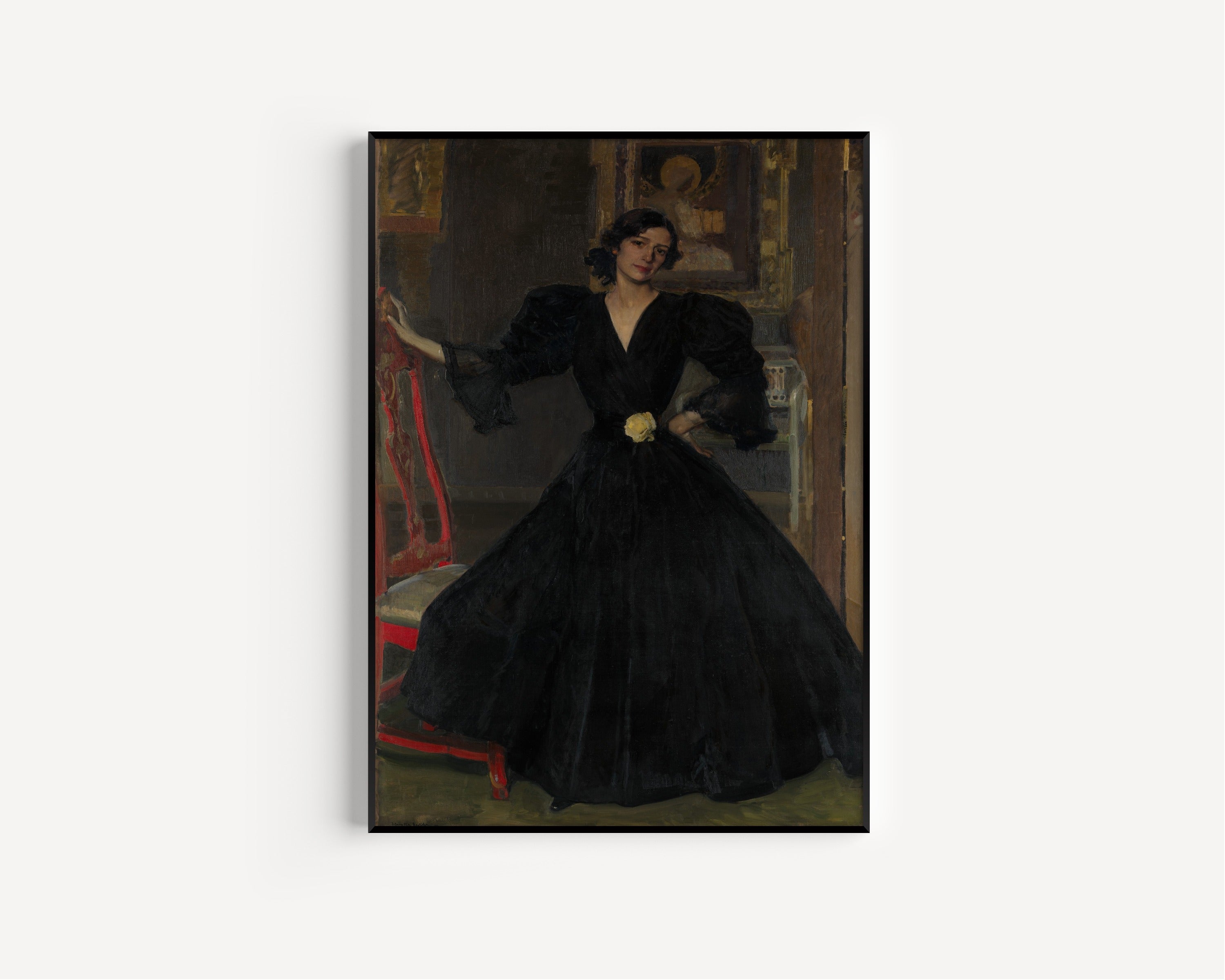 Joaquín Sorolla — Señora de Sorolla in Black | Fine Art Print
