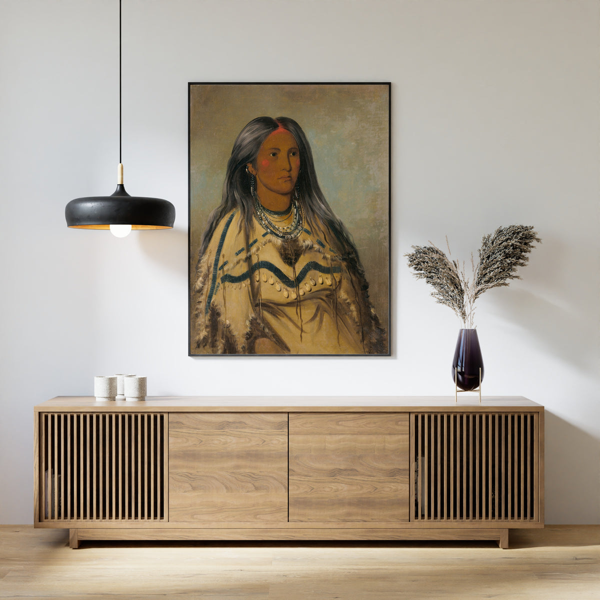 George Catlin — Sha-kó-ka, Mint, a Pretty Girl | Western Art Print