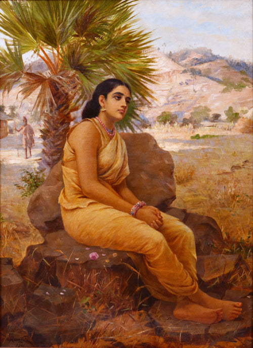 Raja Ravi Varma — Shakuntala's Impending Calamity | Fine Art Print