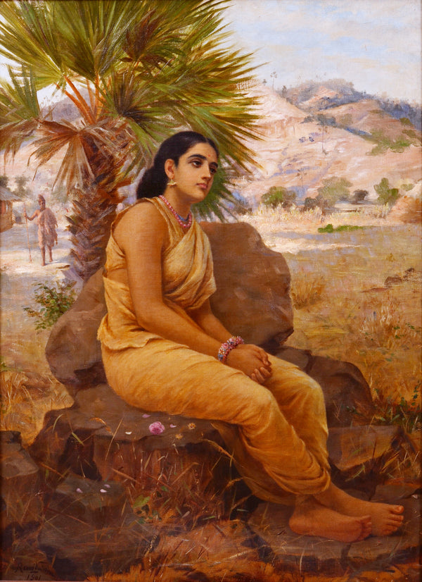 Raja Ravi Varma — Shakuntala's Impending Calamity | Fine Art Print