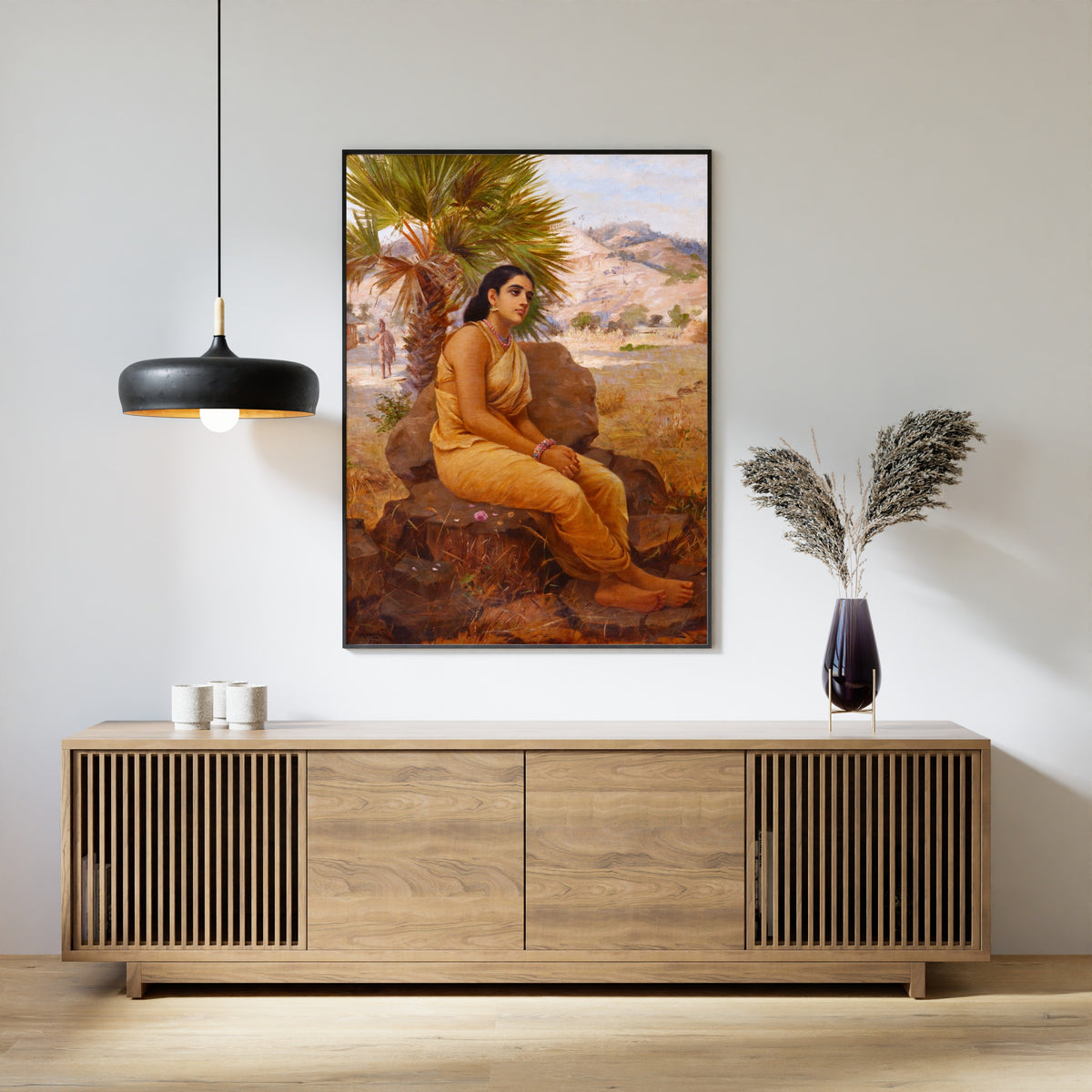 Raja Ravi Varma — Shakuntala's Impending Calamity | Fine Art Print