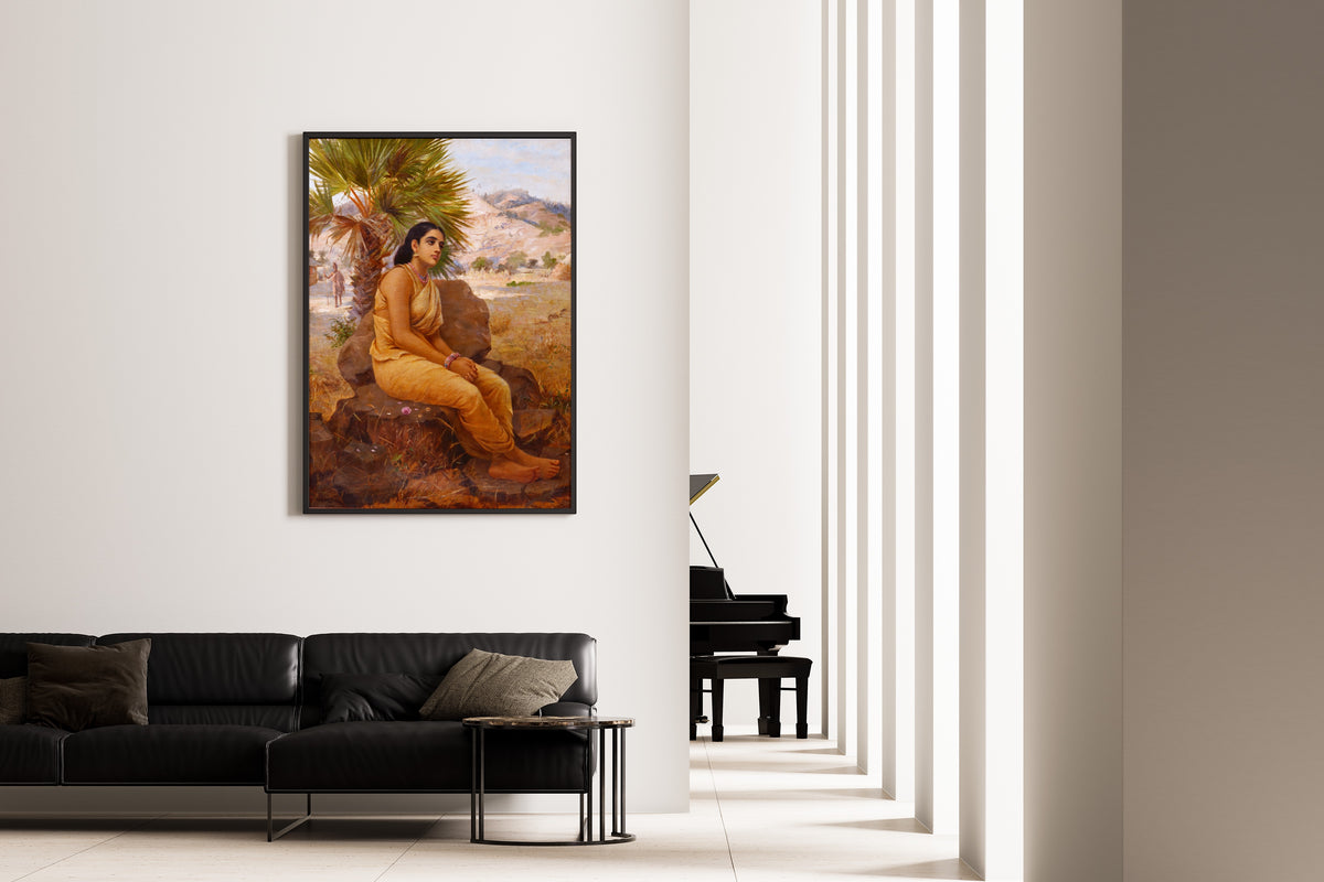 Raja Ravi Varma — Shakuntala's Impending Calamity | Fine Art Print