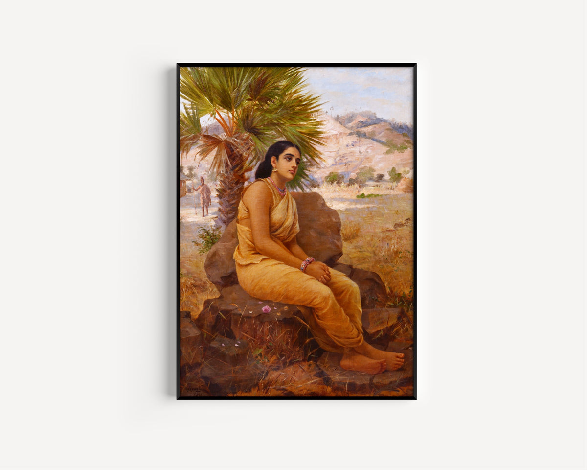 Raja Ravi Varma — Shakuntala's Impending Calamity | Fine Art Print