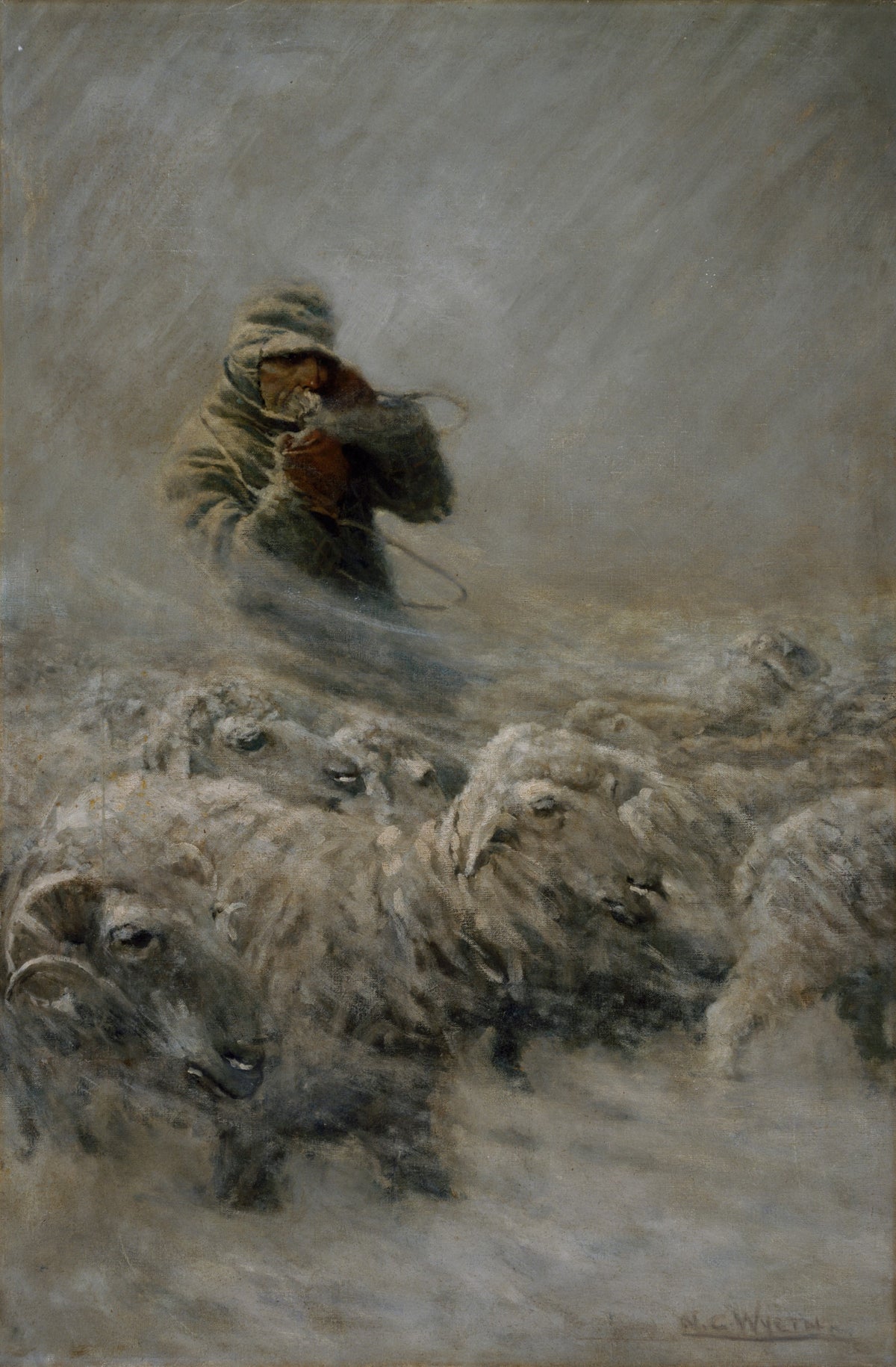 N. C. Wyeth — Sheep Herder | Illustration Art Print